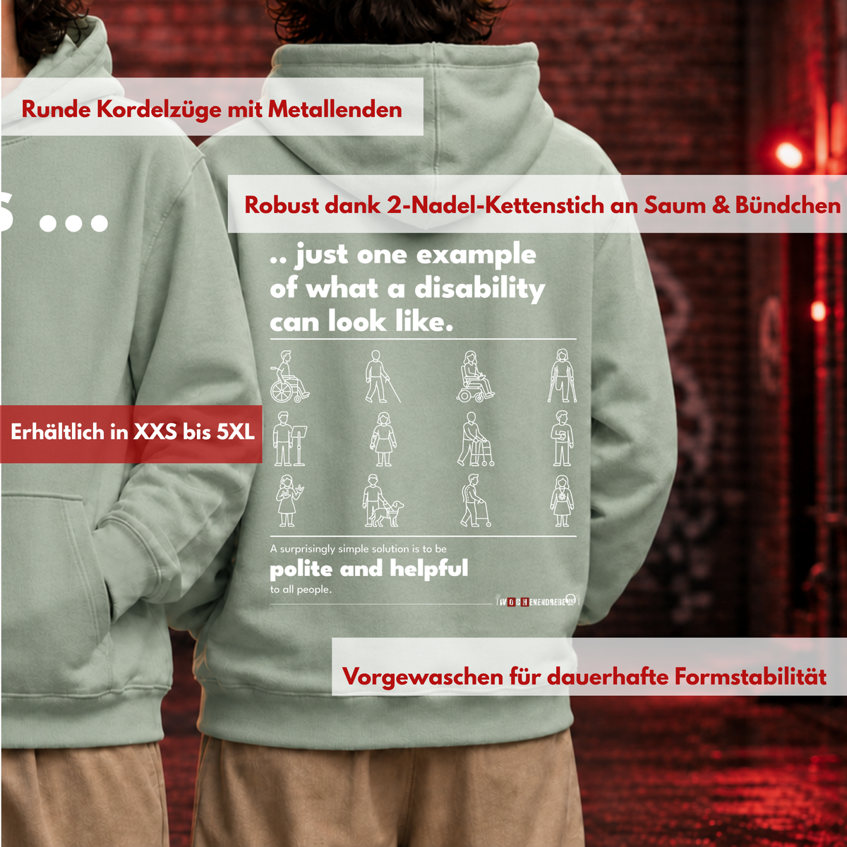 Bio-Hoodie „This is just one example“