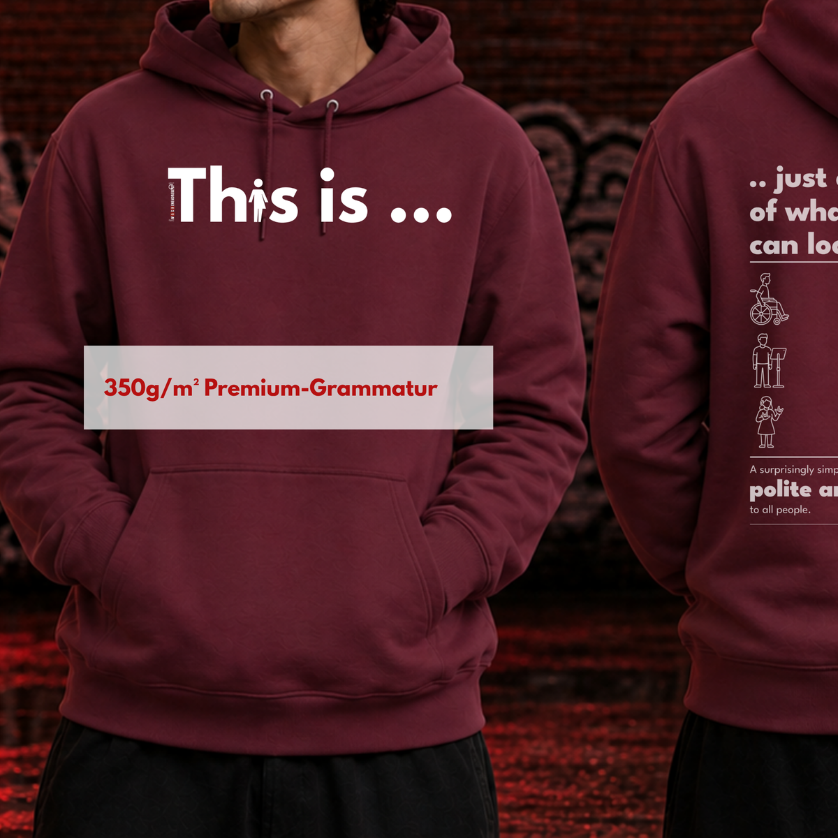 Bio-Hoodie „This is just one example“