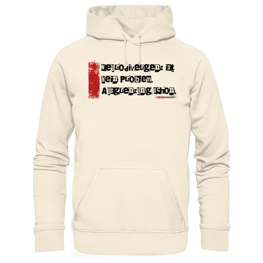 Hoodies Bio-Hoodie „Neurodivergenz ist kein Problem“